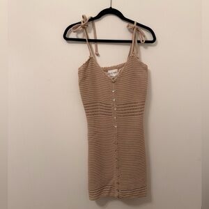 Olive & Oak Beige Knit Dress